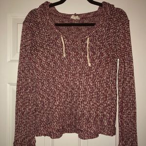LA hearts (pacsun) long sleeve hooded shirt